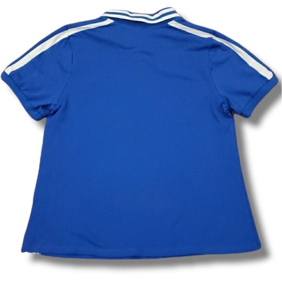 Stitch Fix | Katie Sturino Blue Race Stripe Polo Size L NWOT - Picture 2 of 5